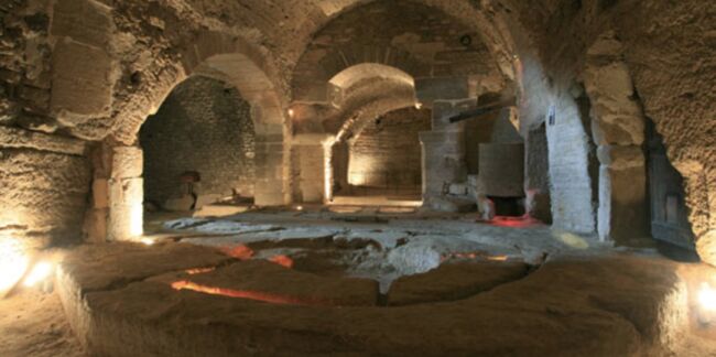 Zoom sur les caves en 3D de Saint-Firmin