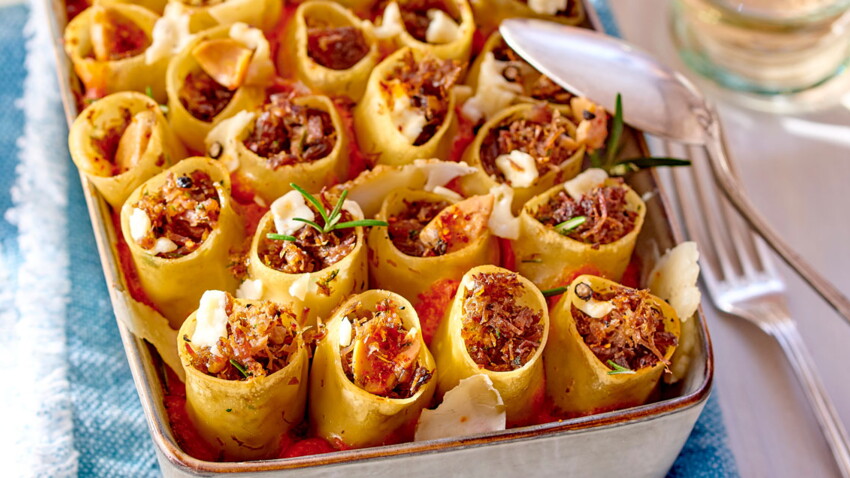 Cannelloni debout au canard confit : découvrez les recettes de cuisine