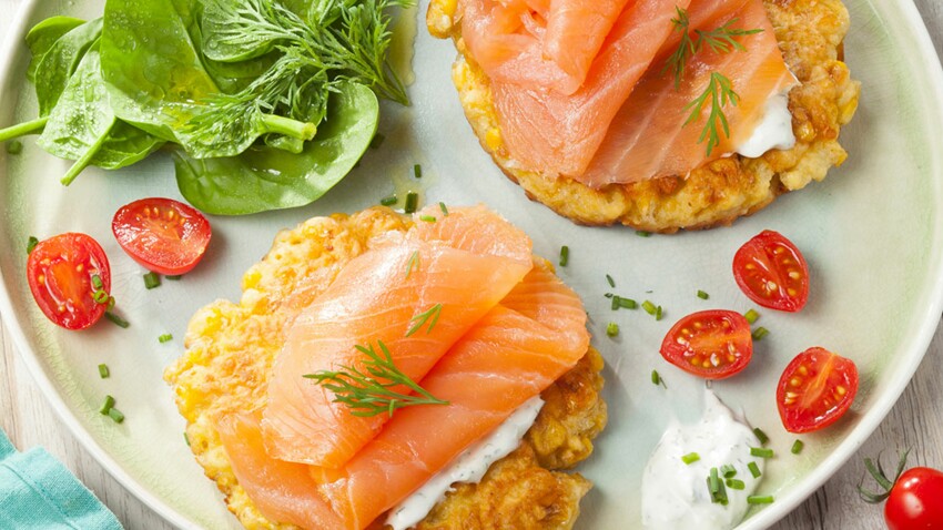 Rostis De Mais Au Saumon Fume Decouvrez Les Recettes De Cuisine De Femme Actuelle Le Mag