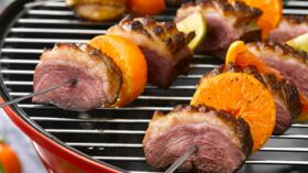Magret de canard aux figues rôties : découvrez les recettes Brochettes de magret et figues fraiches You