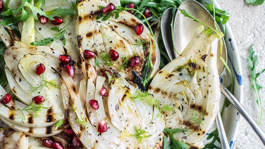 Salade de fenouil grillé à la grenade : découvrez les Salade de fenouil grillé : découvrez les recettes de cuisine