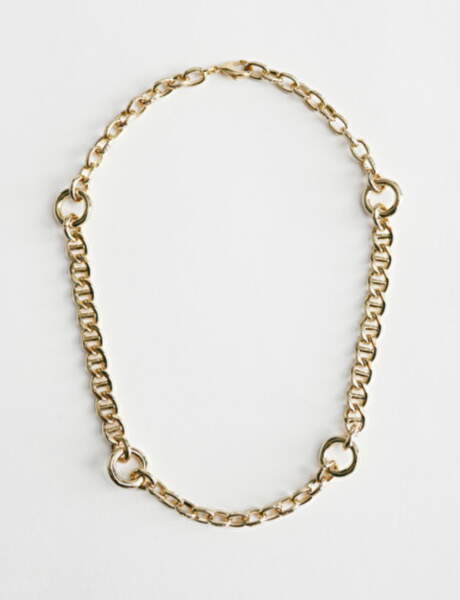 Collier Effet Foulard Rétro - Maille Souple Couleur Argent Brillant - Modèle 384 - Occasion Très Bon état