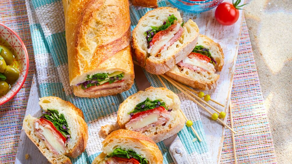 Sandwich baguette à l'italienne