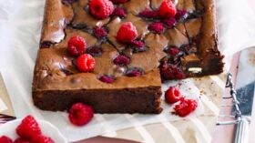 Recette du gâteau chocolat framboise • Cook&Record
