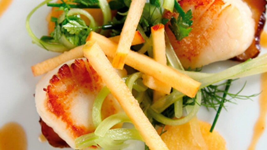 Saint Jacques Poelees Celeri Rave Confit Et Celeri Branche Jus A La Pomme Reine Des Reinettes Gourmande Decouvrez Les Recettes De Cuisine De Femme Actuelle Le Mag Saint Jacques Poelees Celeri Rave Confit Et Celeri Branche Jus A La Pomme Reine Des Reinettes Gourmande Decouvrez Les Recettes De Cuisine De Femme Actuelle Le Mag