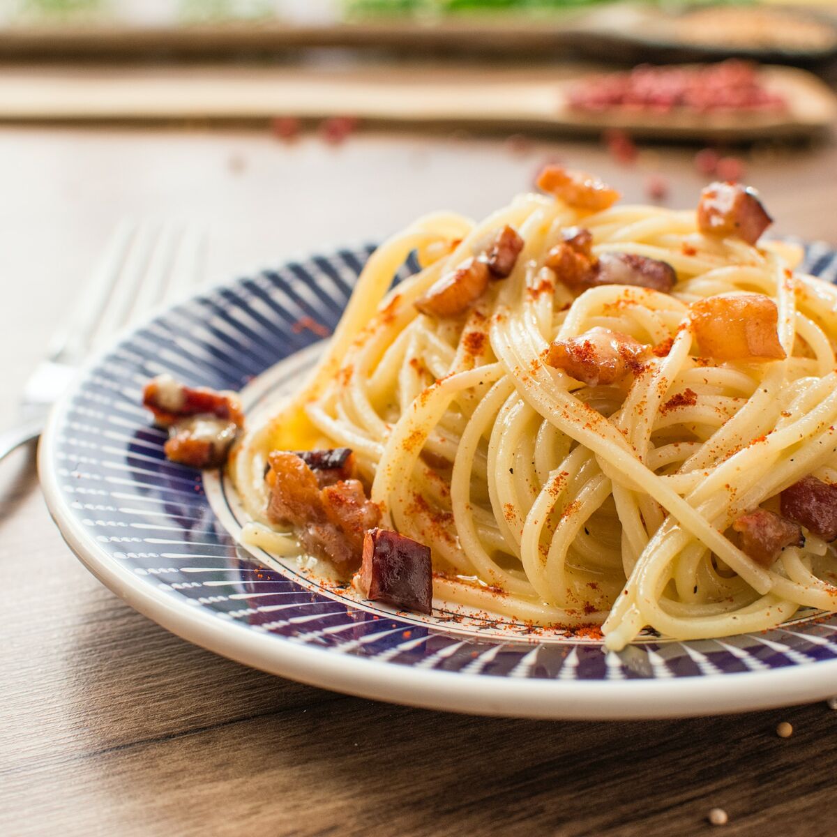 La recette des spaghetti carbonara de Simone Zanoni