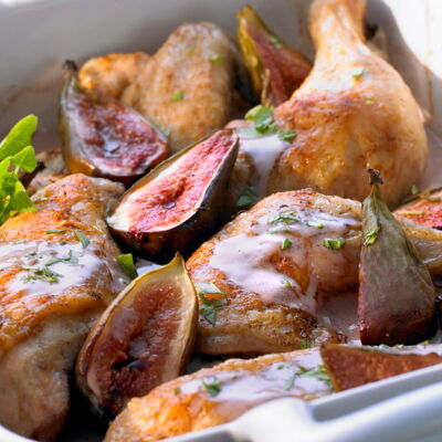 Cuisses De Poulet Roties Aux Figues Decouvrez Les Recettes De Cuisine De Femme Actuelle Le Mag