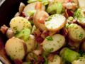 Salade de pommes de terre, lardons et cornichons 