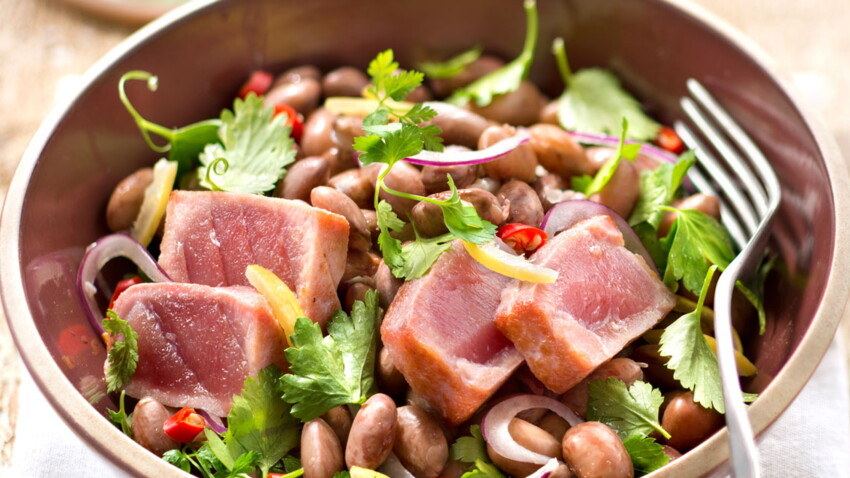 Grande Salade De Cocos Au Thon Frais Decouvrez Les Recettes De Cuisine De Femme Actuelle Le Mag