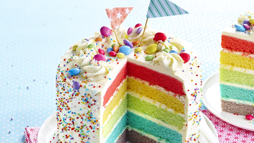 Rainbow Cake Decouvrez Les Recettes De Cuisine De Femme Actuelle Le Mag