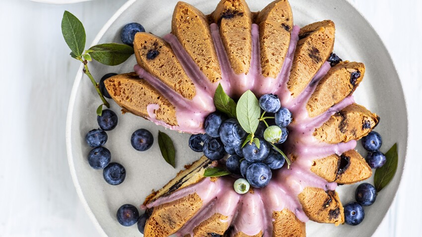 Gateau Aux Myrtilles Et Yaourt Grec Decouvrez Les Recettes De Cuisine De Femme Actuelle Le Mag