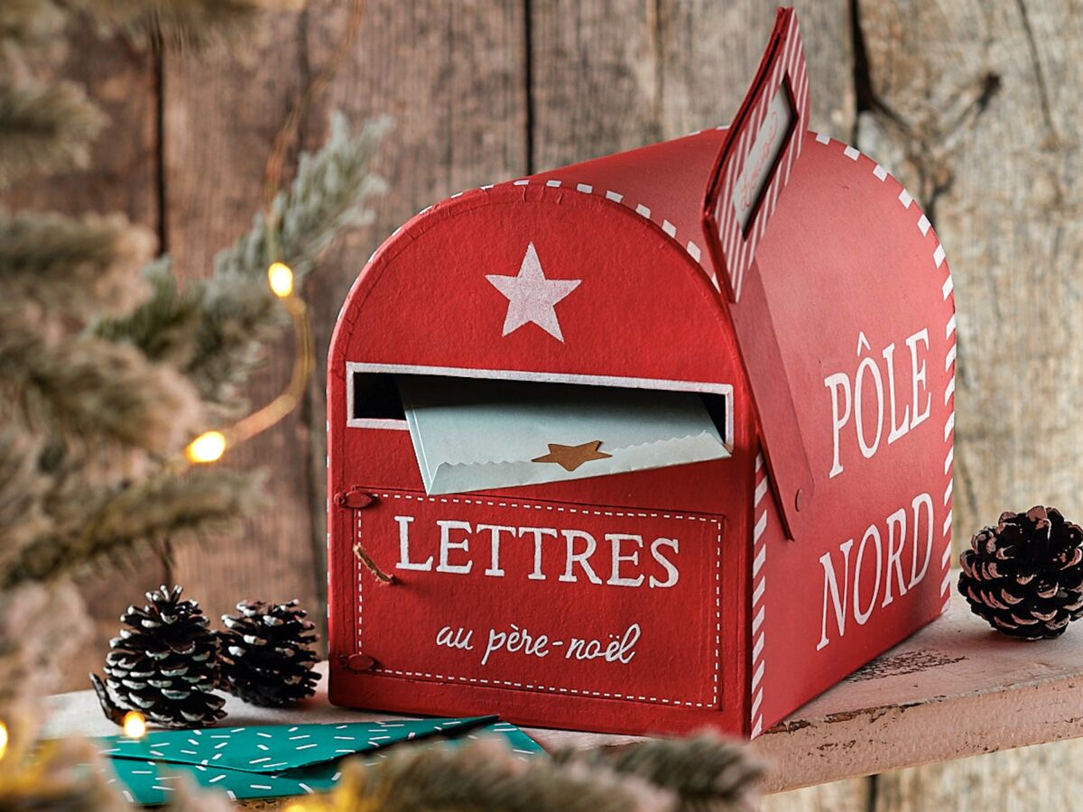 Jolie étiquette pour boite aux lettres du Père Noël !