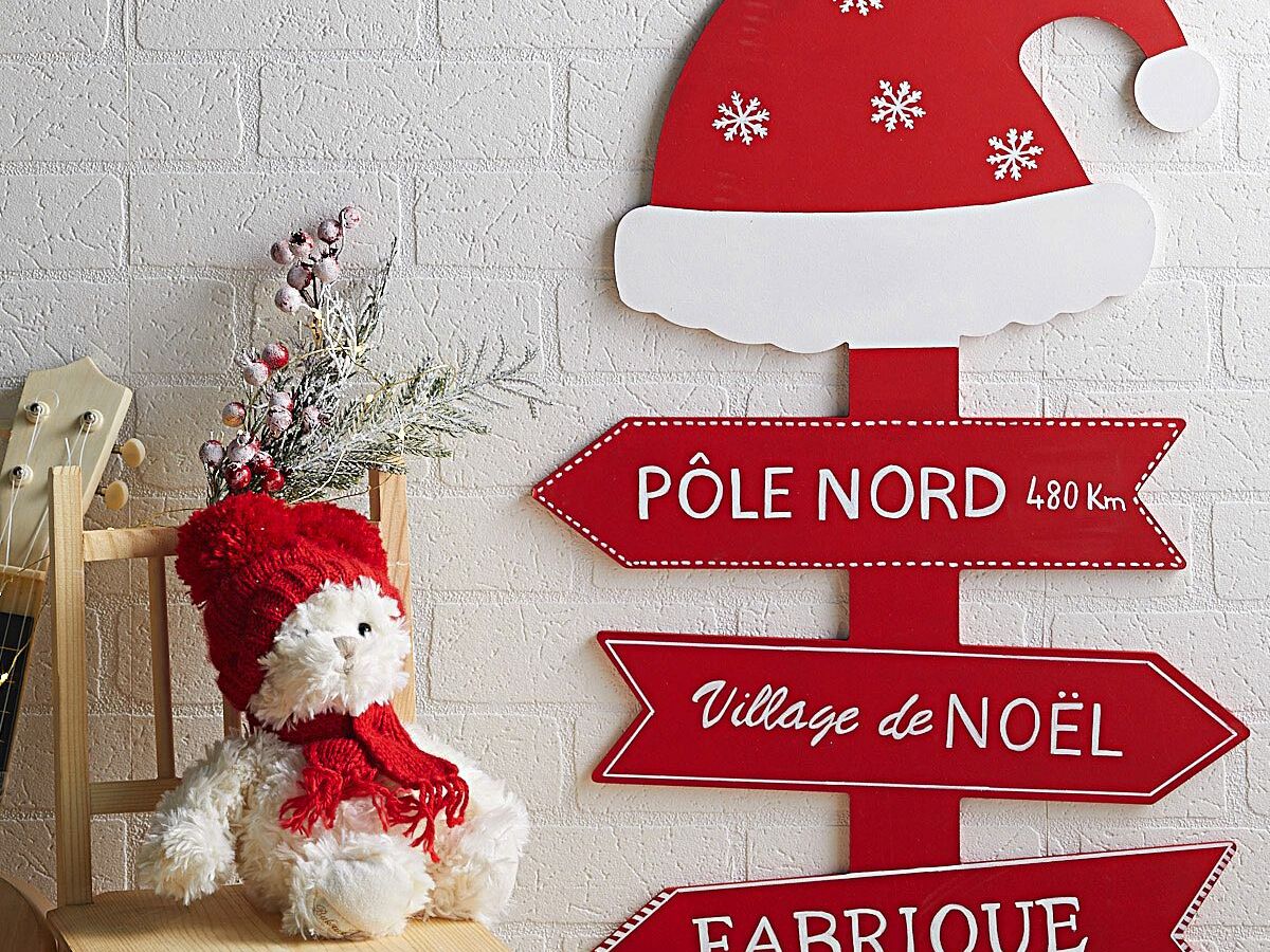 DIY de Noël : peindre un panneau vers le pôle nord
