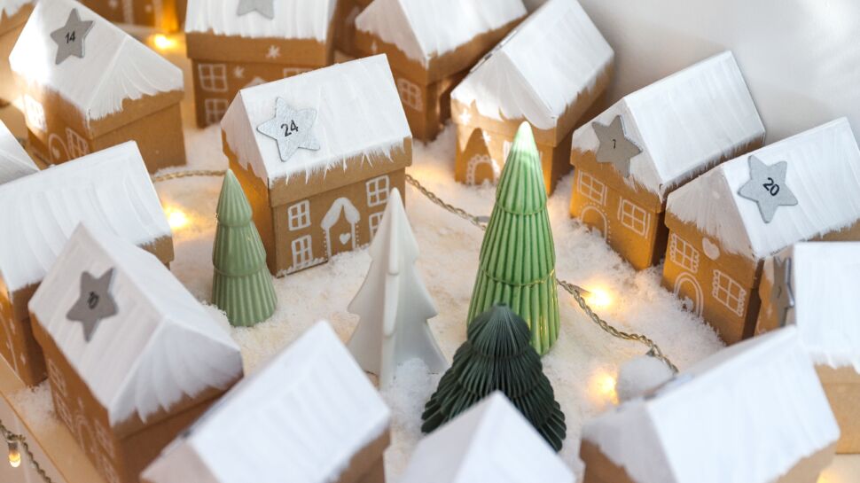 DIY Noël : un village enneigé pour décorer son intérieur