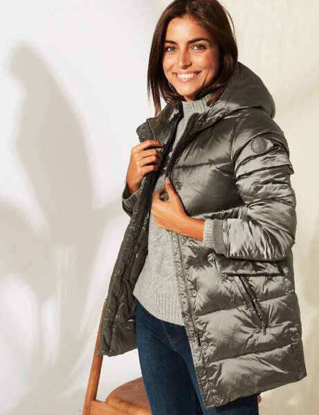 Trendy şişme ceket: parlak