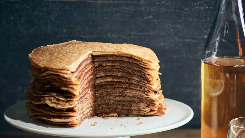 Gateau De Crepes A La Pate A Tartiner Choco Noisettes Decouvrez Les Recettes De Cuisine De Femme Actuelle Le Mag