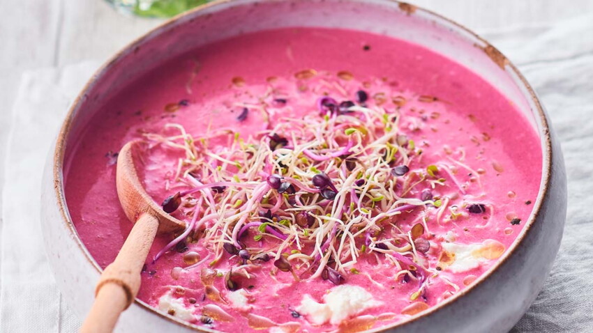 Veloute Onctueux De Betteraves Au Mascarpone Decouvrez Les Recettes De Cuisine De Femme Actuelle Le Mag