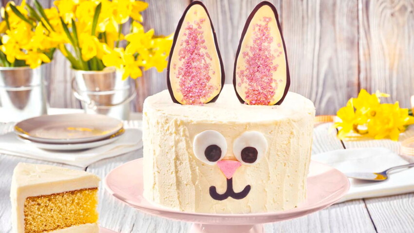 Gateau Lapin De Paques Au Chocolat Blanc Decouvrez Les Recettes De Cuisine De Femme Actuelle Le Mag