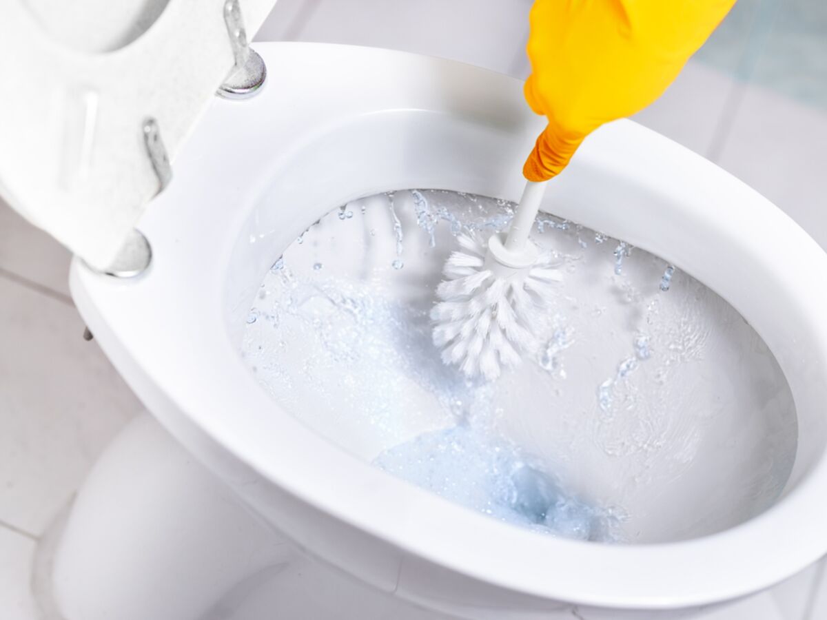 Quel produit faut-il utiliser pour nettoyer la brosse des toilettes ?