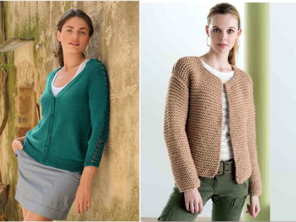 patron tricot gilet grosse maille