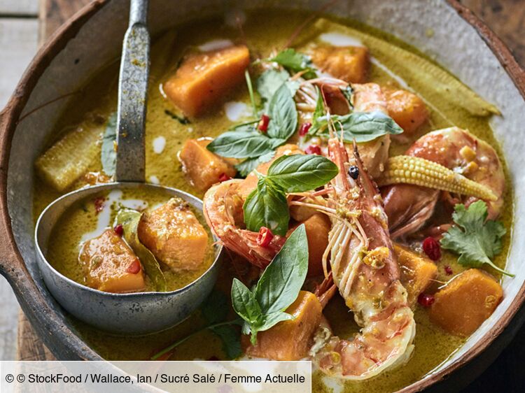 Curry vert aux crevettes facile : découvrez les recettes de Cuisine Actuelle