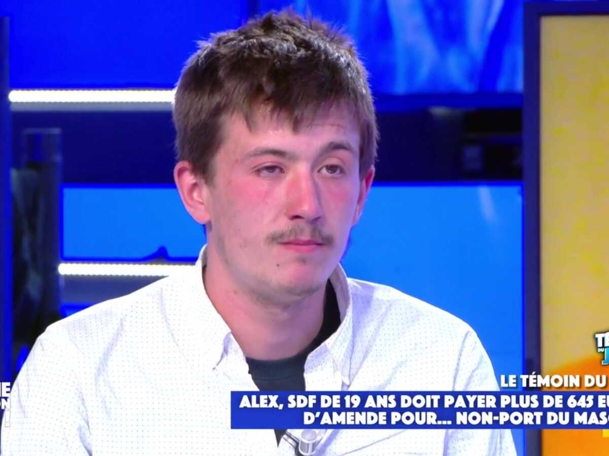 TPMP : Alex, SDF verbalisé sept fois pour non port du masque, il pousse un coup de gueule