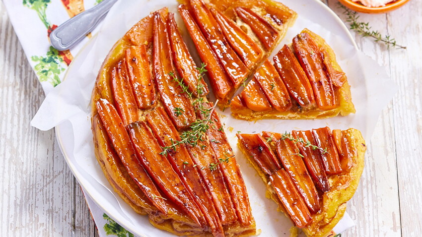 Tatin Aux Carottes Et Patates Douces Decouvrez Les Recettes De Cuisine De Femme Actuelle Le Mag