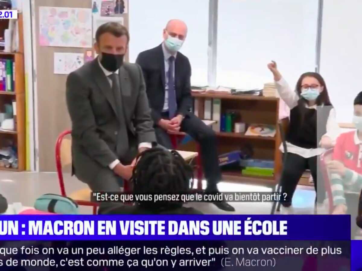 Covid-19 : Emmanuel Macron questionné sur le couvre-feu… par une écolière !