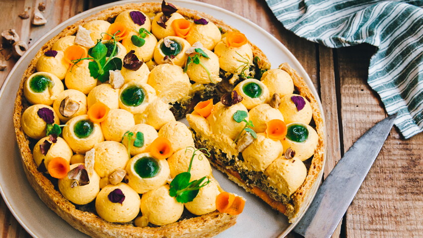Tarte Carotte Noisettes Et Champignons Decouvrez Les Recettes De Cuisine De Femme Actuelle Le Mag