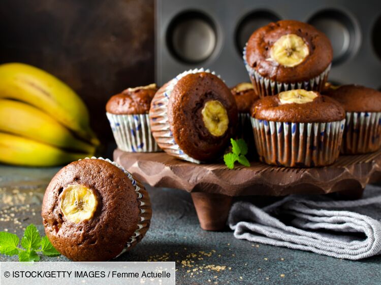 Muffin Chocolat Banane Rapide D Couvrez Les Recettes De Cuisine De Femme Actuelle Le Mag