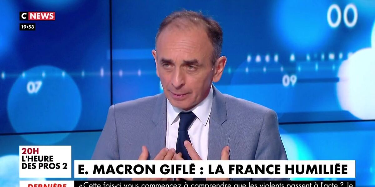 Eric Zemmour Son Avis Radical Sur La Gifle Donnee Au President Femme Actuelle Le Mag