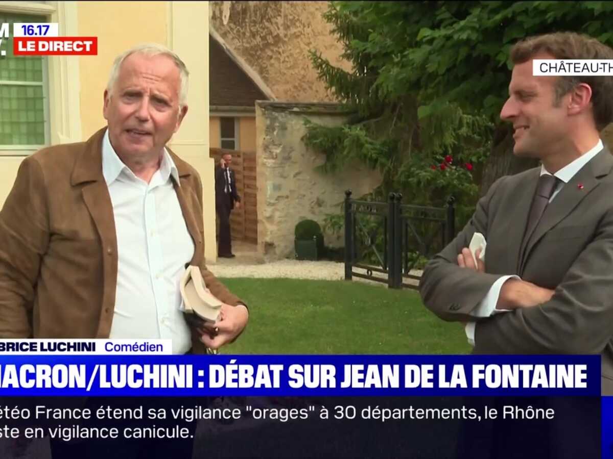 Emmanuel Macron : Fabrice Luchini improvise un drôle de débat avec lui, les internautes mitigés
