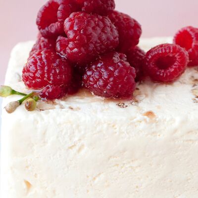 Semi Freddo Nougat Framboises Decouvrez Les Recettes De Cuisine De Femme Actuelle Le Mag