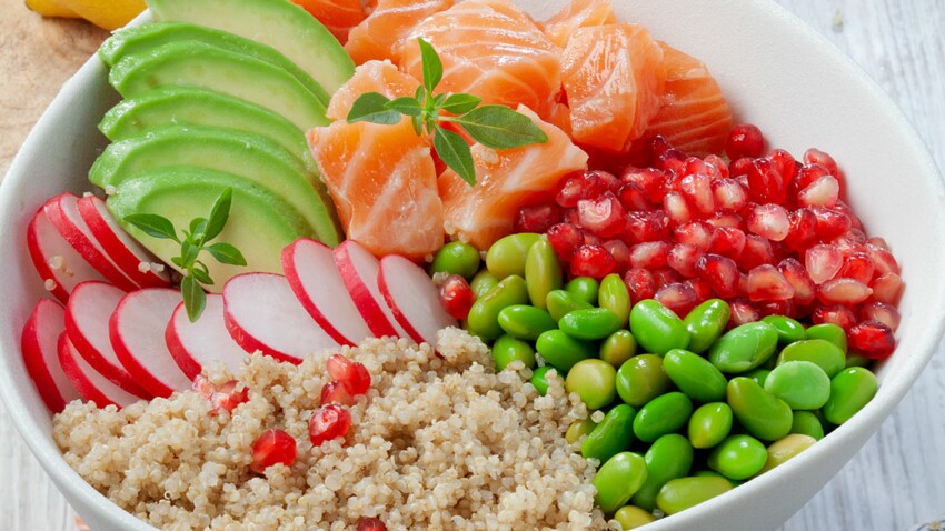 Poke Bowl De Quinoa Saumon Avocat F Ves Rapide D Couvrez Les