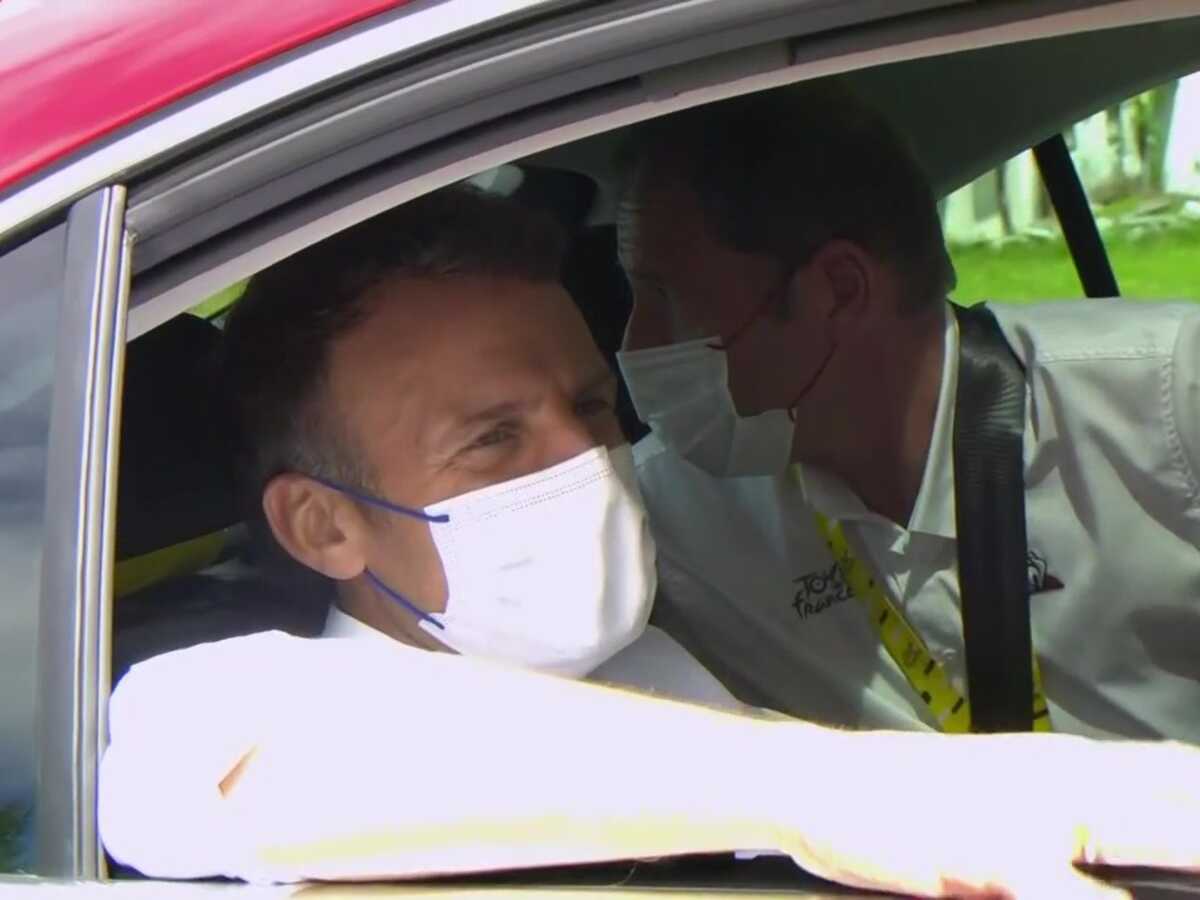 VIDEO Emmanuel Macron : en visite sur le Tour de France, le président chante en patois