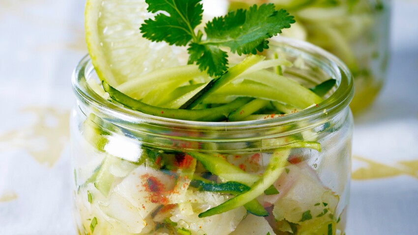 Tartare De Cabillaud Aux Courgettes Decouvrez Les Recettes De Cuisine De Femme Actuelle Le Mag