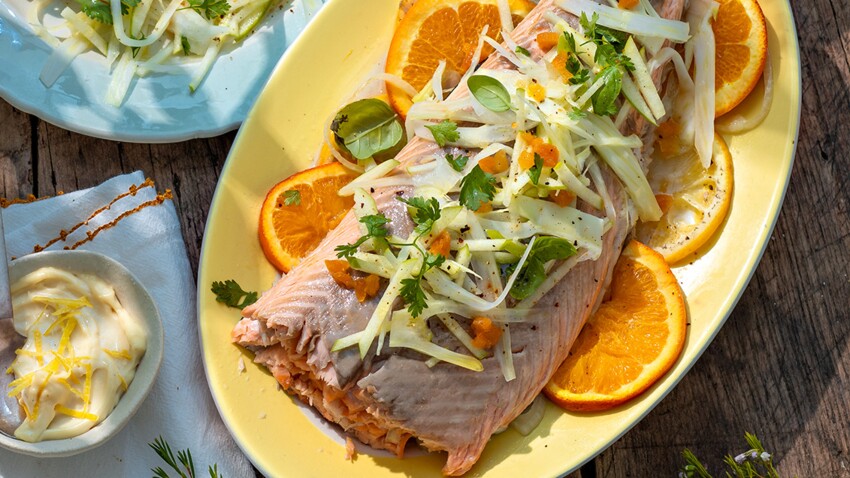 Saumon froid, mayonnaise citronnée et salade de fenouil : découvrez les