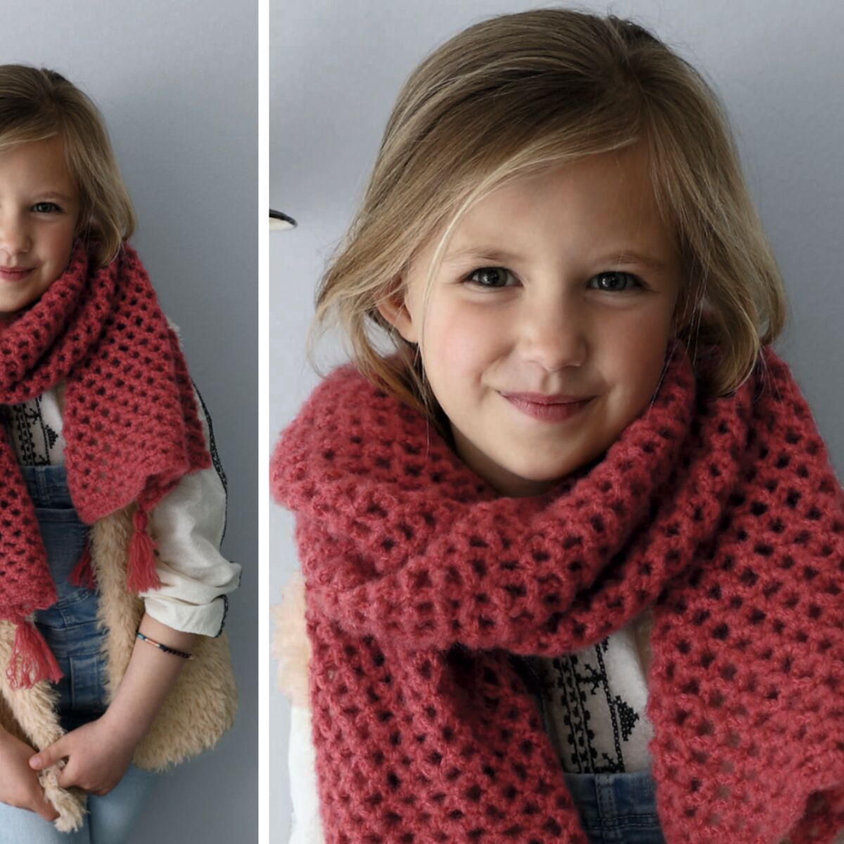 Tutoriel gratuit pour tricoter une écharpe pour enfant - Marie Claire
