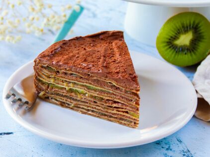 Gateau De Crepes Kiwi Chocolat Decouvrez Les Recettes De Cuisine De Femme Actuelle Le Mag