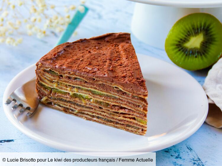 Gateau De Crepes Kiwi Chocolat Decouvrez Les Recettes De Cuisine De Femme Actuelle Le Mag