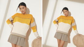 pull avec fil brillant