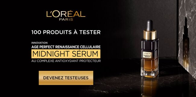 Testez gratuitement le Midnight Sérum de L'Oréal Age Perfect