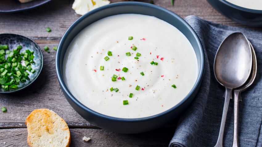 Velouté de choux fleur au Thermomix facile et rapide : découvrez les