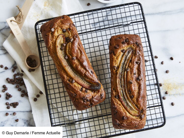 Cake à La Banane Et Aux Pépites De Chocolat Rapide : Découvrez Les ...