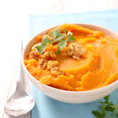 Puree De Patate Douce Et Carotte Facile Et Rapide Decouvrez Les Recettes De Cuisine De Femme Actuelle Le Mag