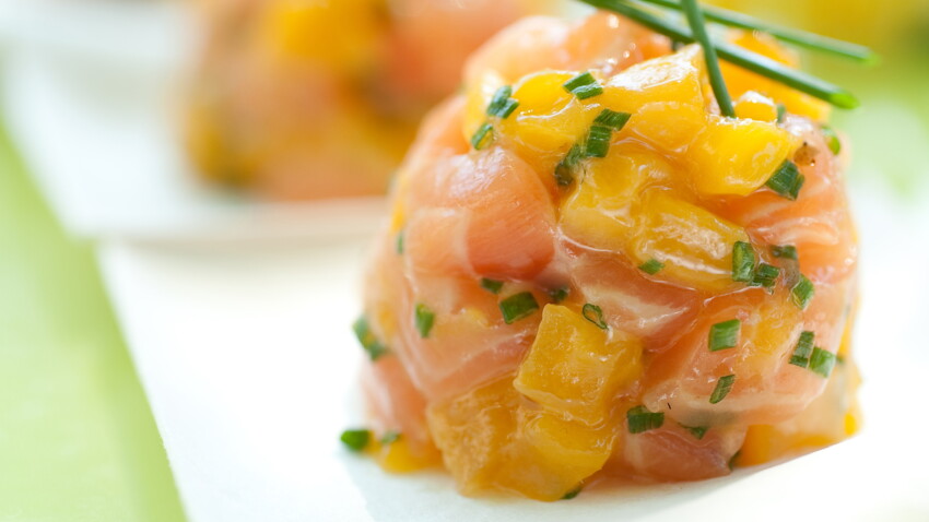 Tartare de saumon à la mangue facile et rapide : découvrez les recettes