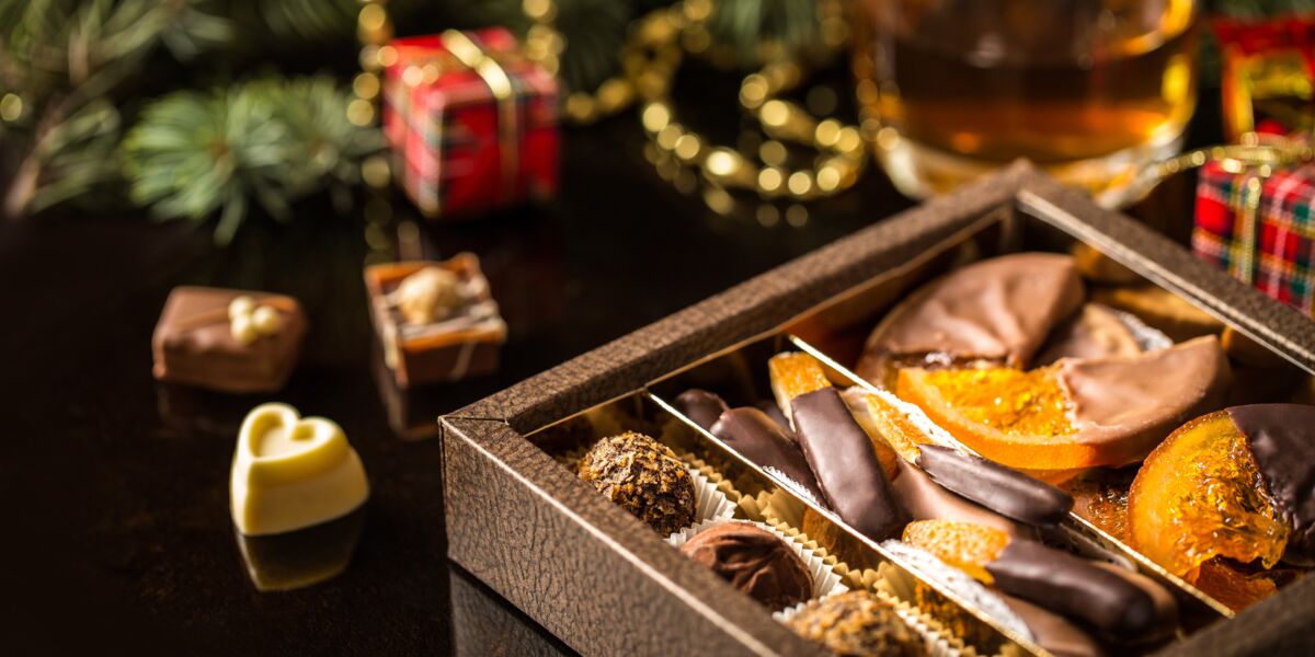 Cadeaux Gourmands SANTA + CHOCOLATS - Livraison Express