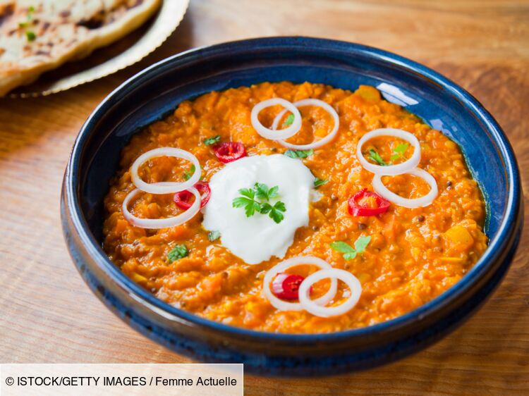 Curry de lentilles corail facile : découvrez les recettes de Cuisine  Actuelle
