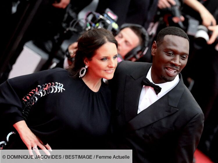 Festival de Cannes 2022 : Omar Sy et sa femme Hélène complices et glamour sur le tapis rouge - PHOTOS