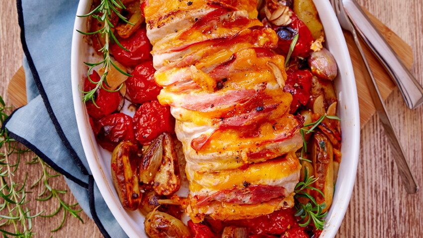 Temps De Cuisson Rôti De Dinde Orloff Au Four Rôti de dinde façon orloff, rattes et tomates rôties facile : découvrez